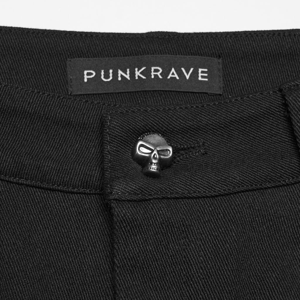 Pantaloncini da donna con rivetti punk e imbracature per le gambe staccabili - immagine 9