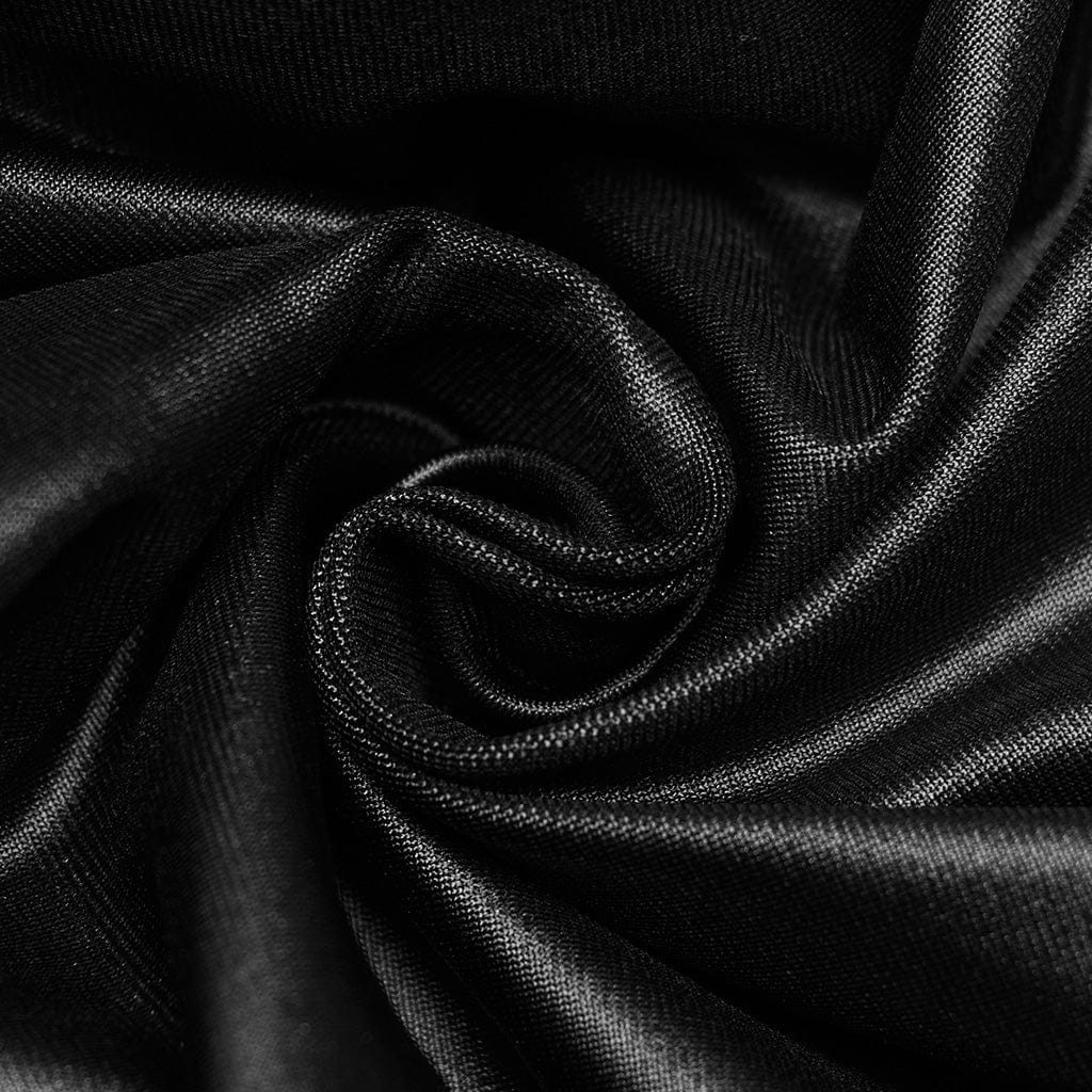 Leggings in rete con giunture in pizzo arruffato punk da donna - immagine 7