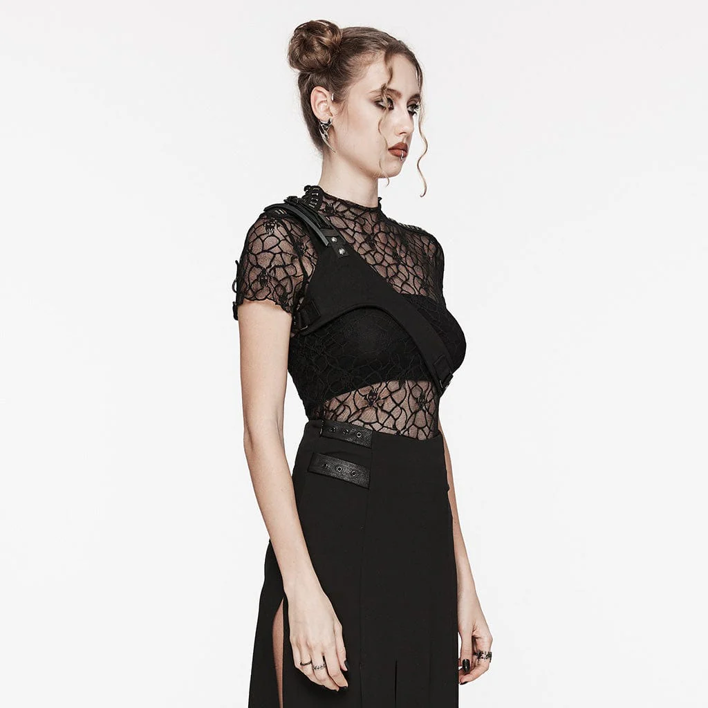 Imbracatura con fibbia per spalla Punk Slash da donna - immagine 3