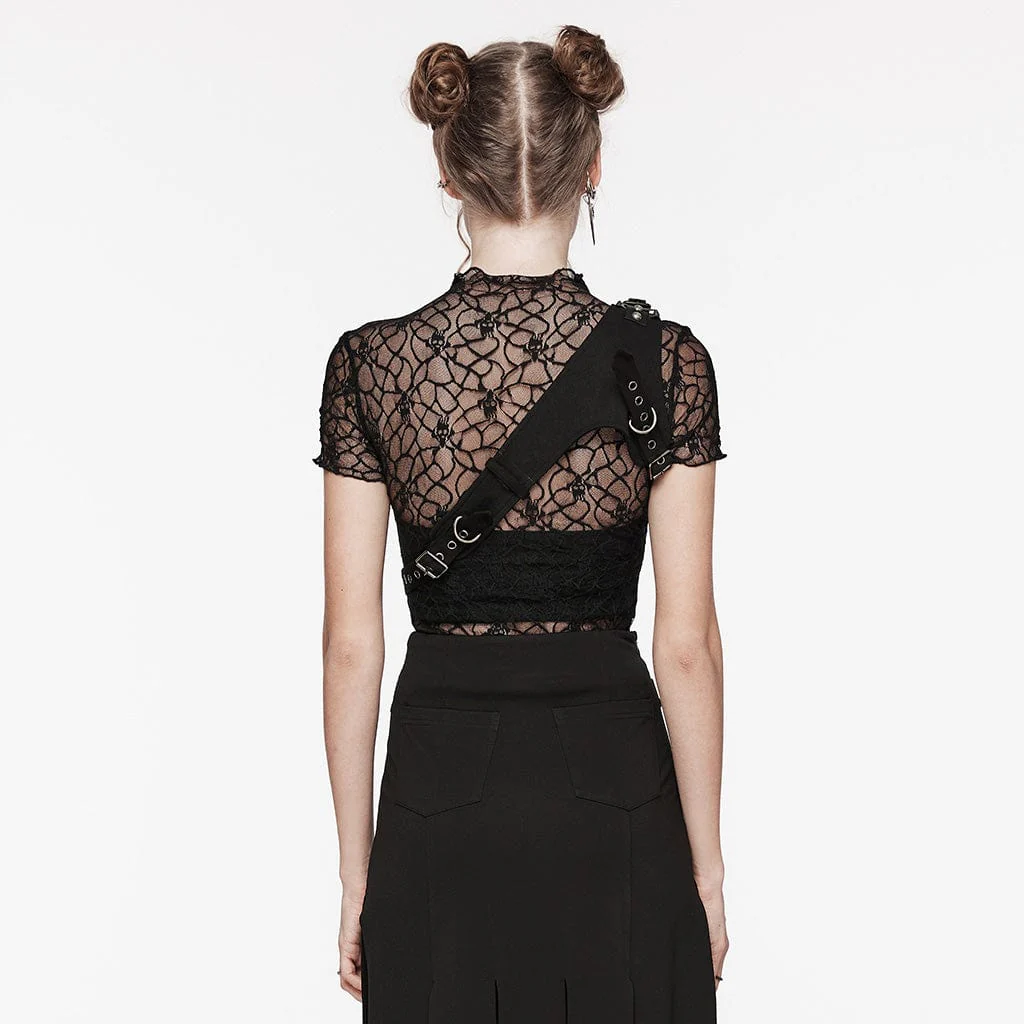 Imbracatura con fibbia per spalla Punk Slash da donna - immagine 4