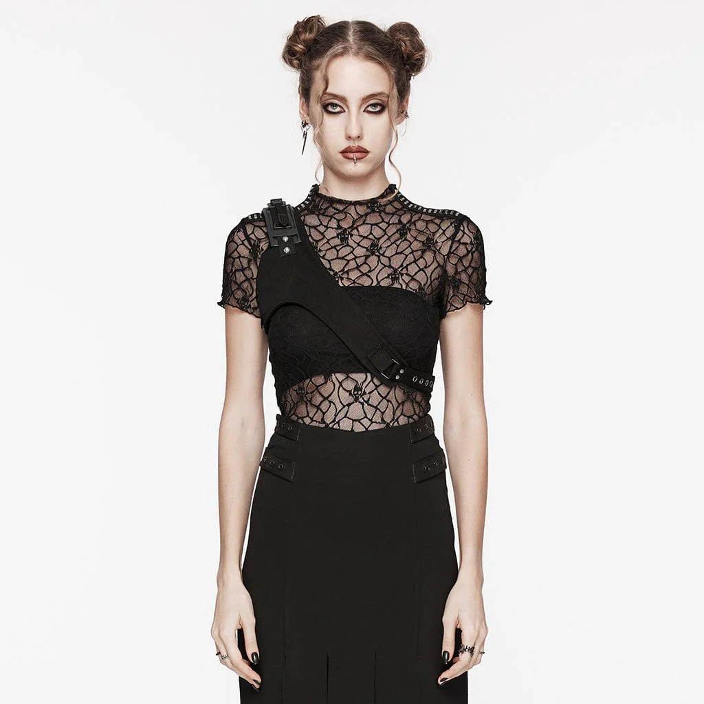 Imbracatura con fibbia per spalla Punk Slash da donna - immagine 2