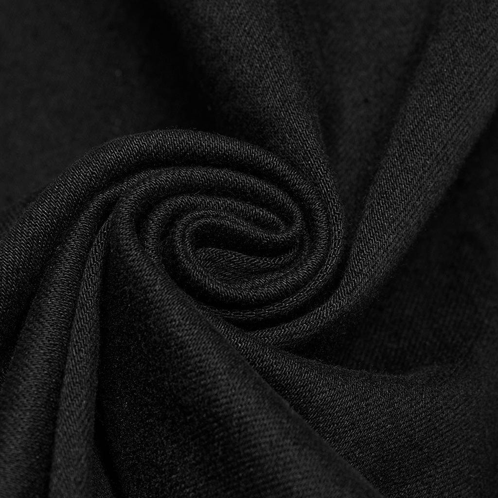 Pantaloni svasati senza orlo con borchie punk da donna - immagine 9