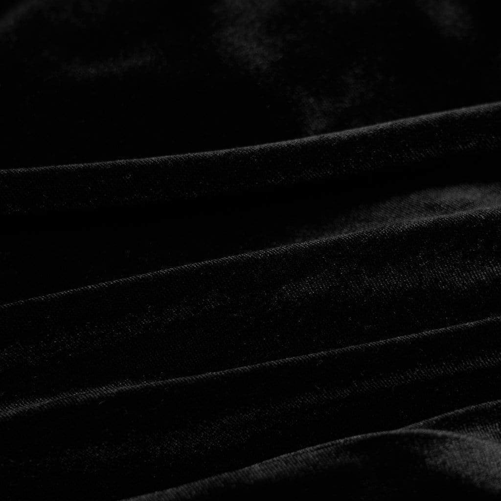 Abito da laurea da donna in velluto nero con maniche a svasate in stile gotico vittoriano e papillon - immagine 7