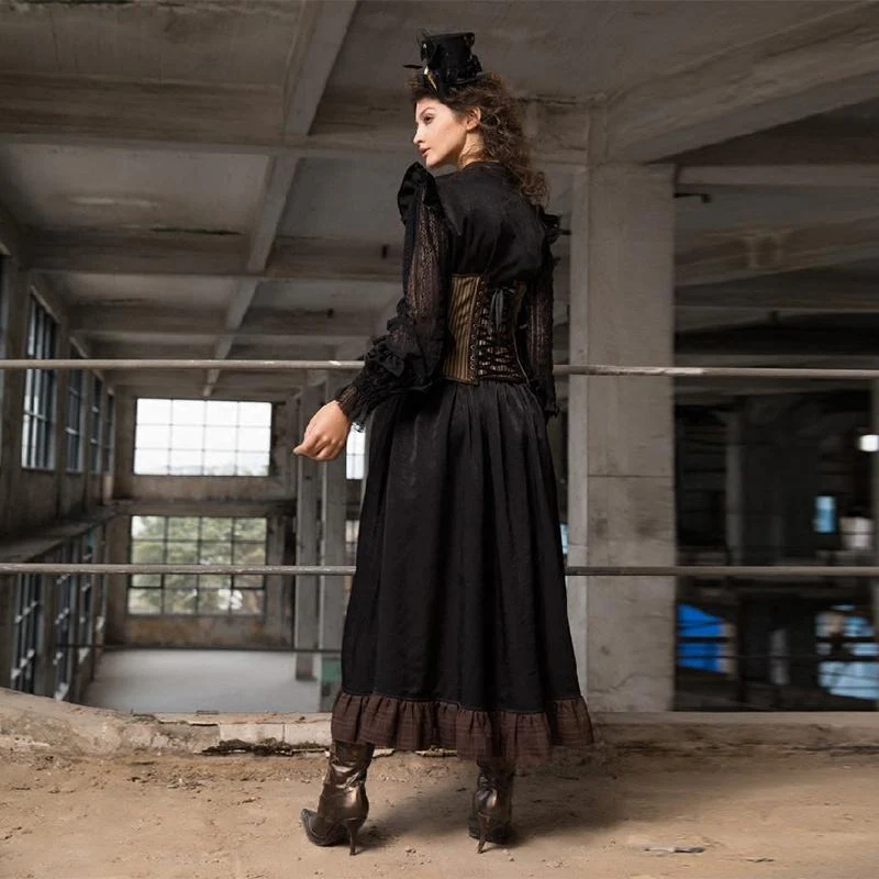 Abito lunghezza media Goth da donna - immagine 3